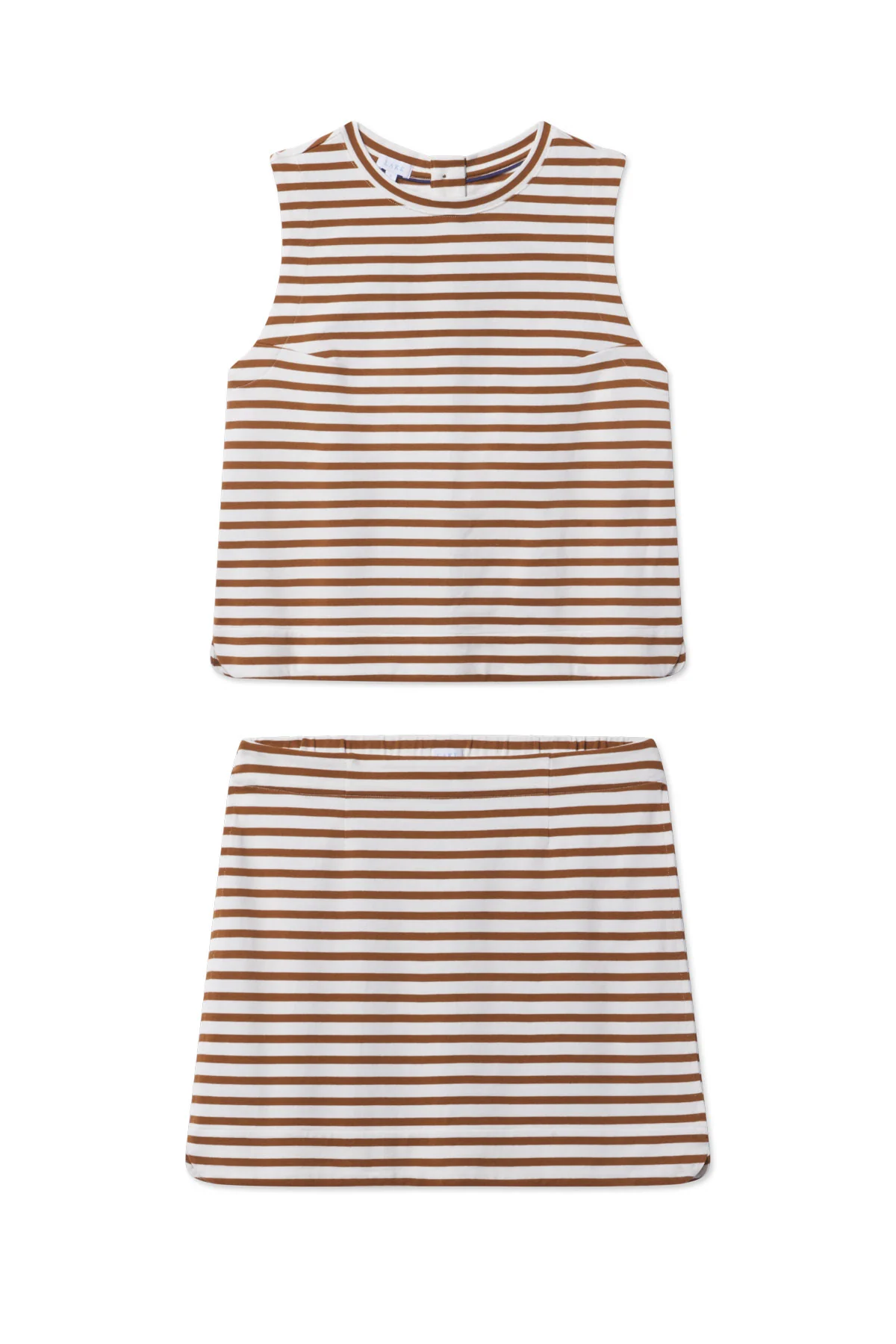 Stroll Skirt Set in Cinnamon Tricot Stripe - Image 5