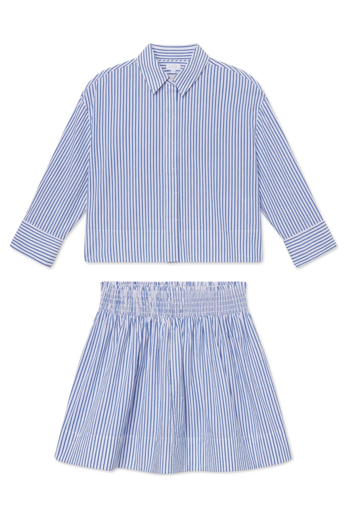 Switch Skirt Set in Diver Blue Bengal Stripe - Image 5