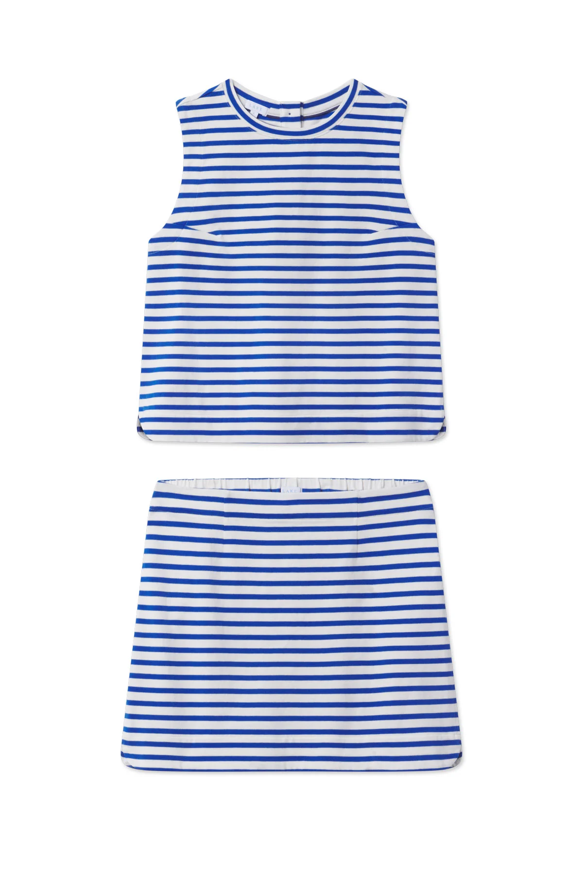 Stroll Skirt Set in Diver Blue Tricot Stripe - Image 4