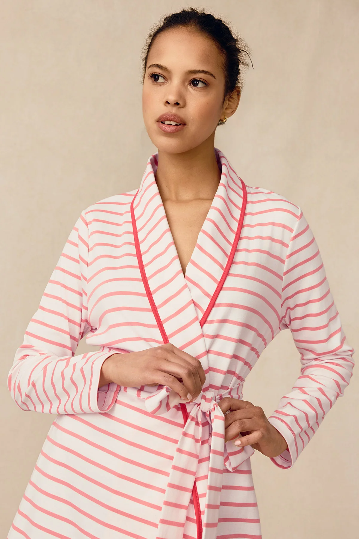 Pima Robe in Gelato Anchor Stripe - Image 2