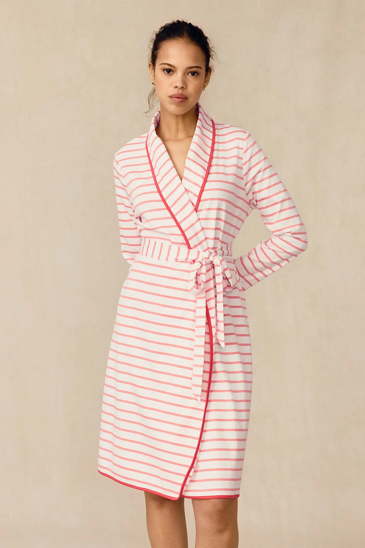 Pima Robe in Gelato Anchor Stripe - Image 3