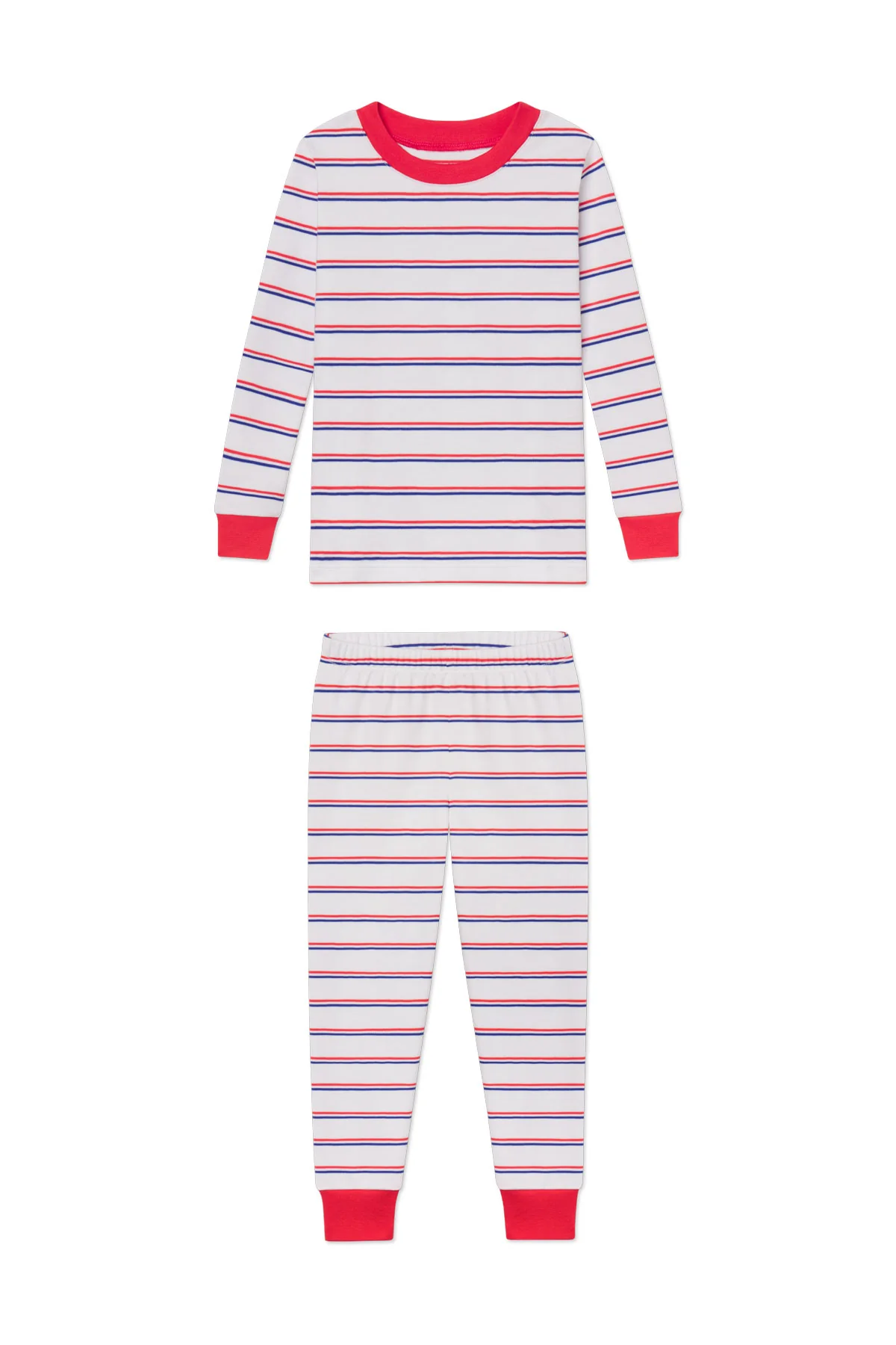 Kids Long-Long Set in Lapis Bicolor Tidal Stripe