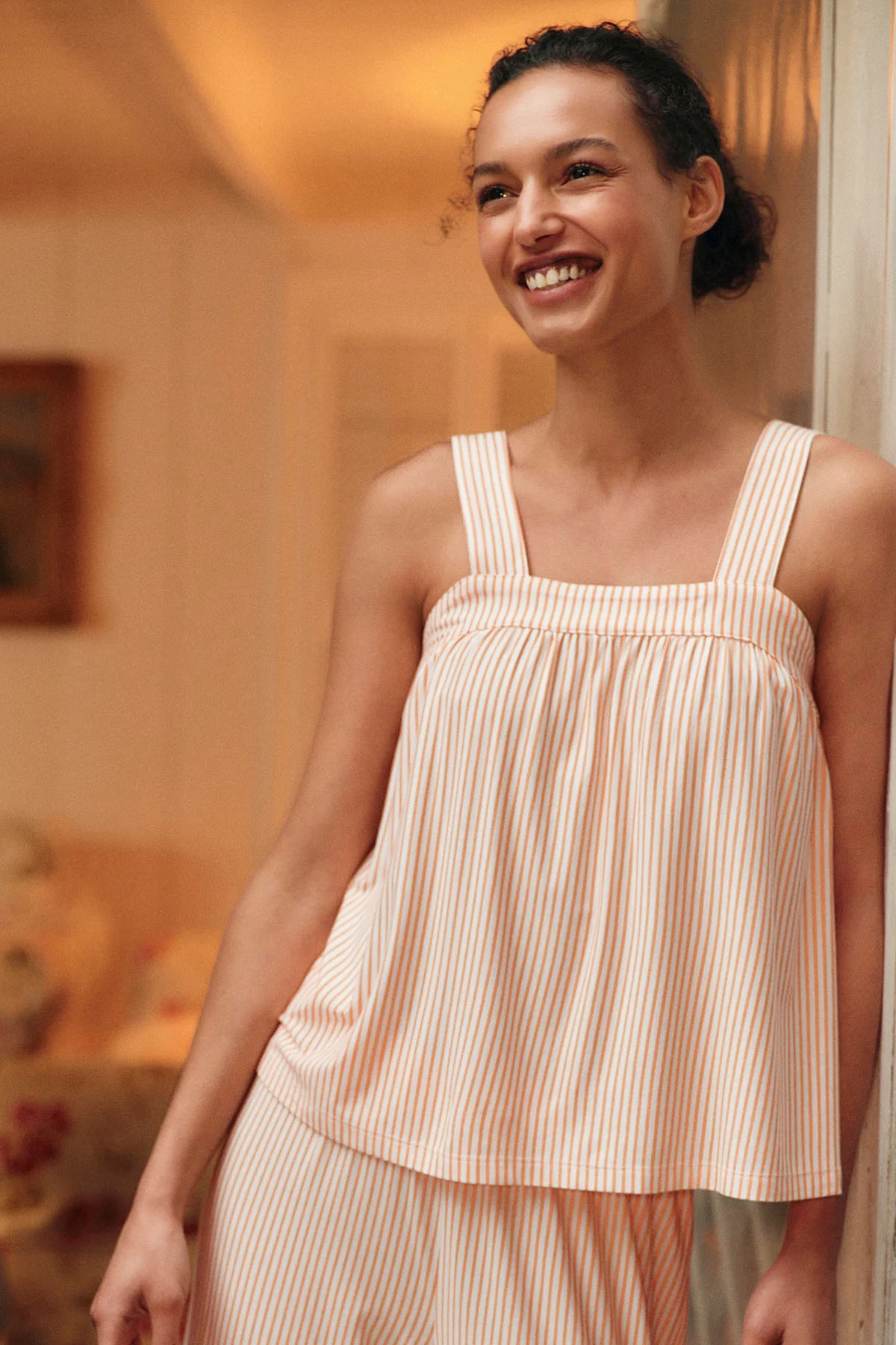 DreamModal® Daydream Pants Set in Marigold Pencil Stripe - Image 3