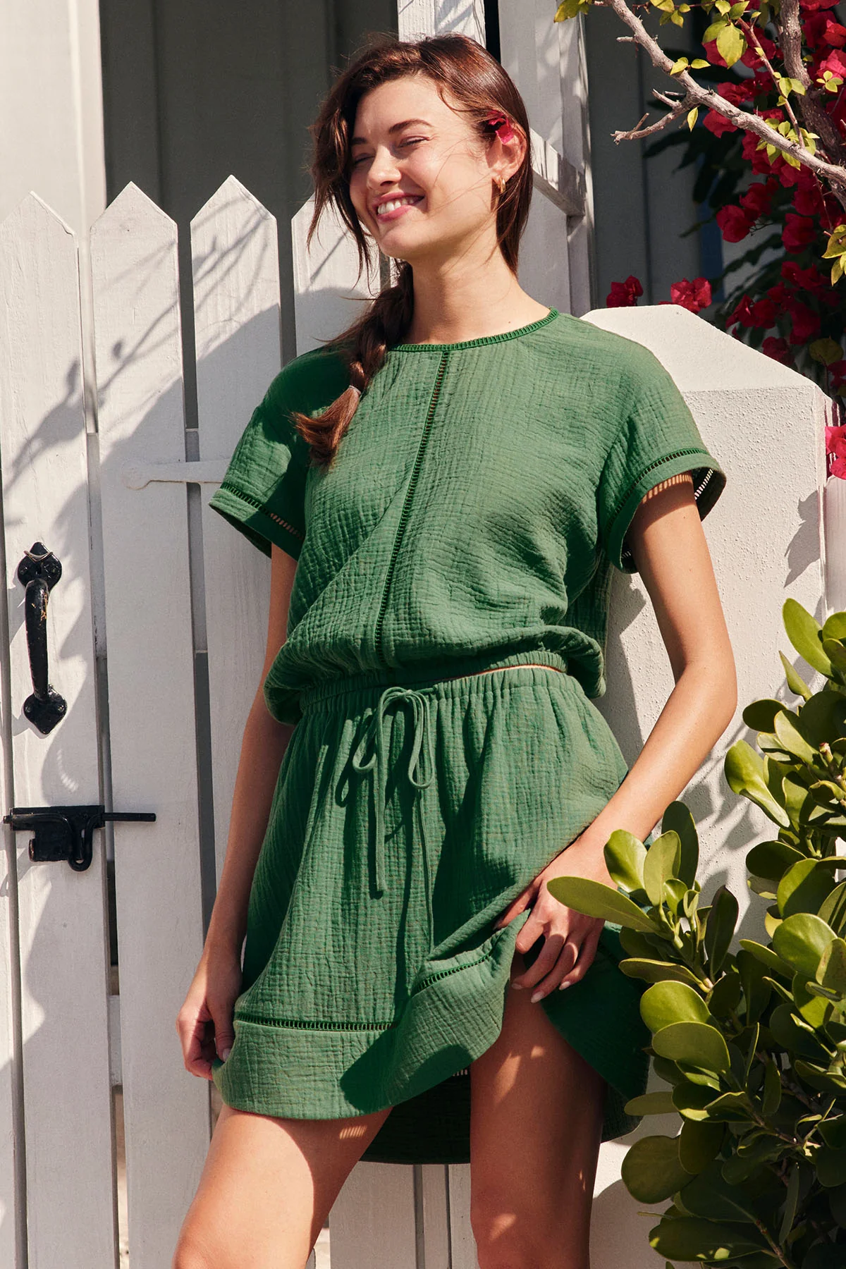 Cabana Skirt Set in Palm - Image 4