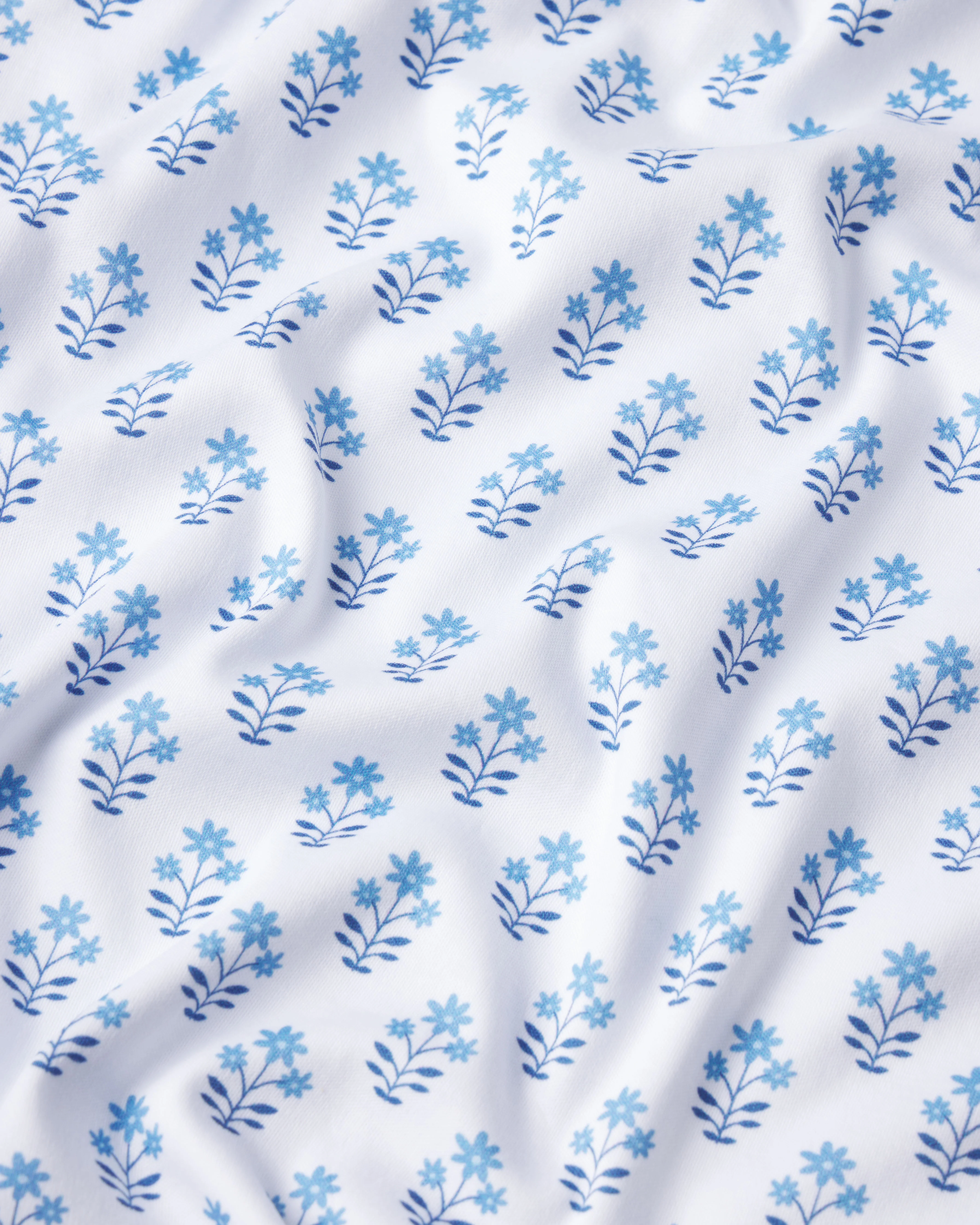 Pima Nightgown in Serene Blue Posy - Image 5