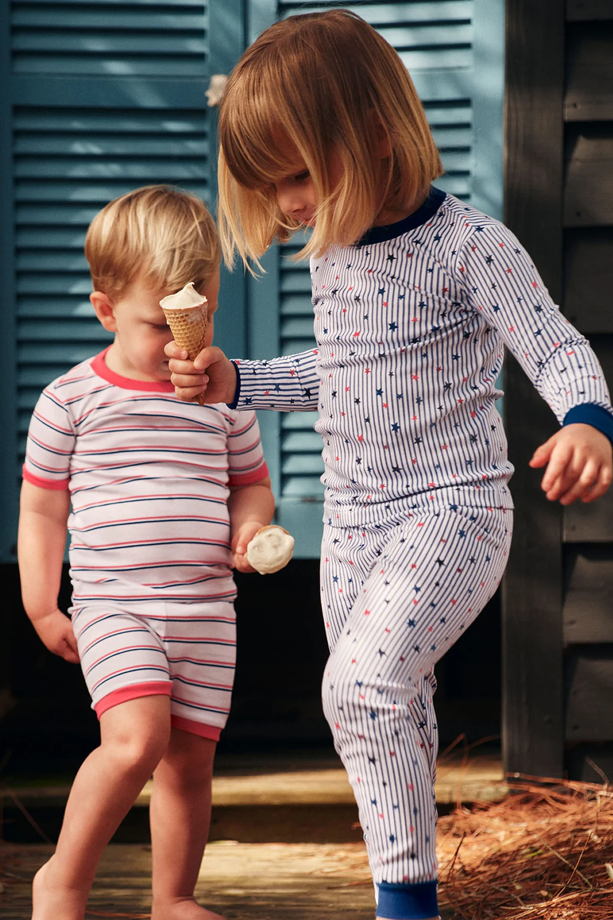 Kids Long-Long Set in Star Spangled - Image 2