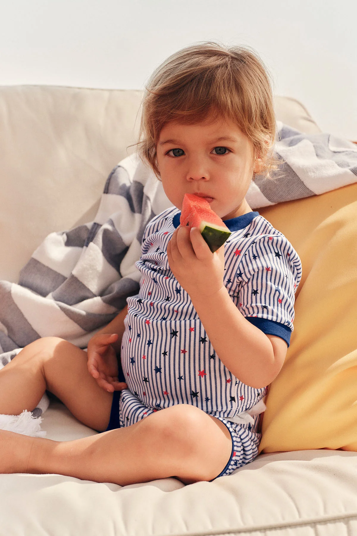 Kids Shorts Set in Star Spangled - Image 2