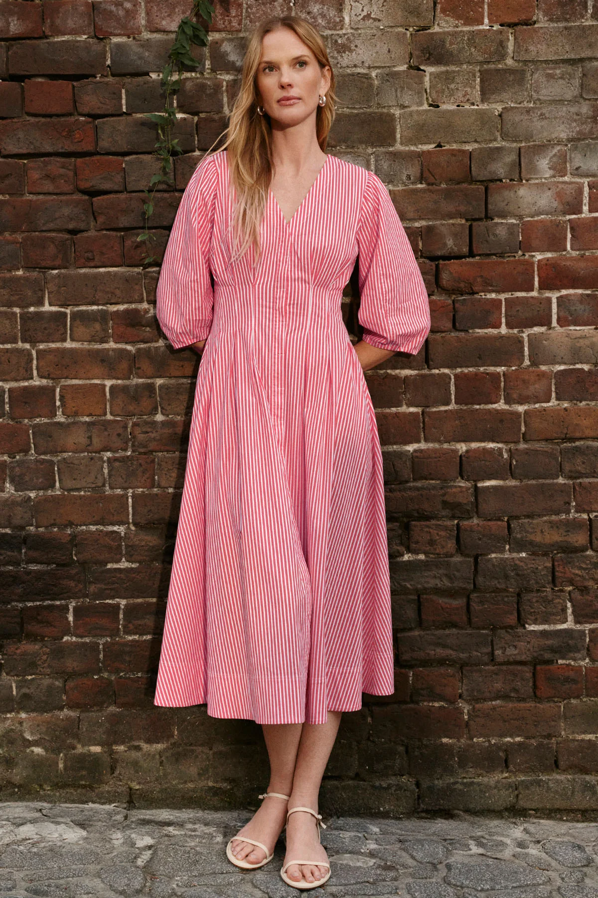 Sunday Dress in Tart Bengal Stripe - Image 4