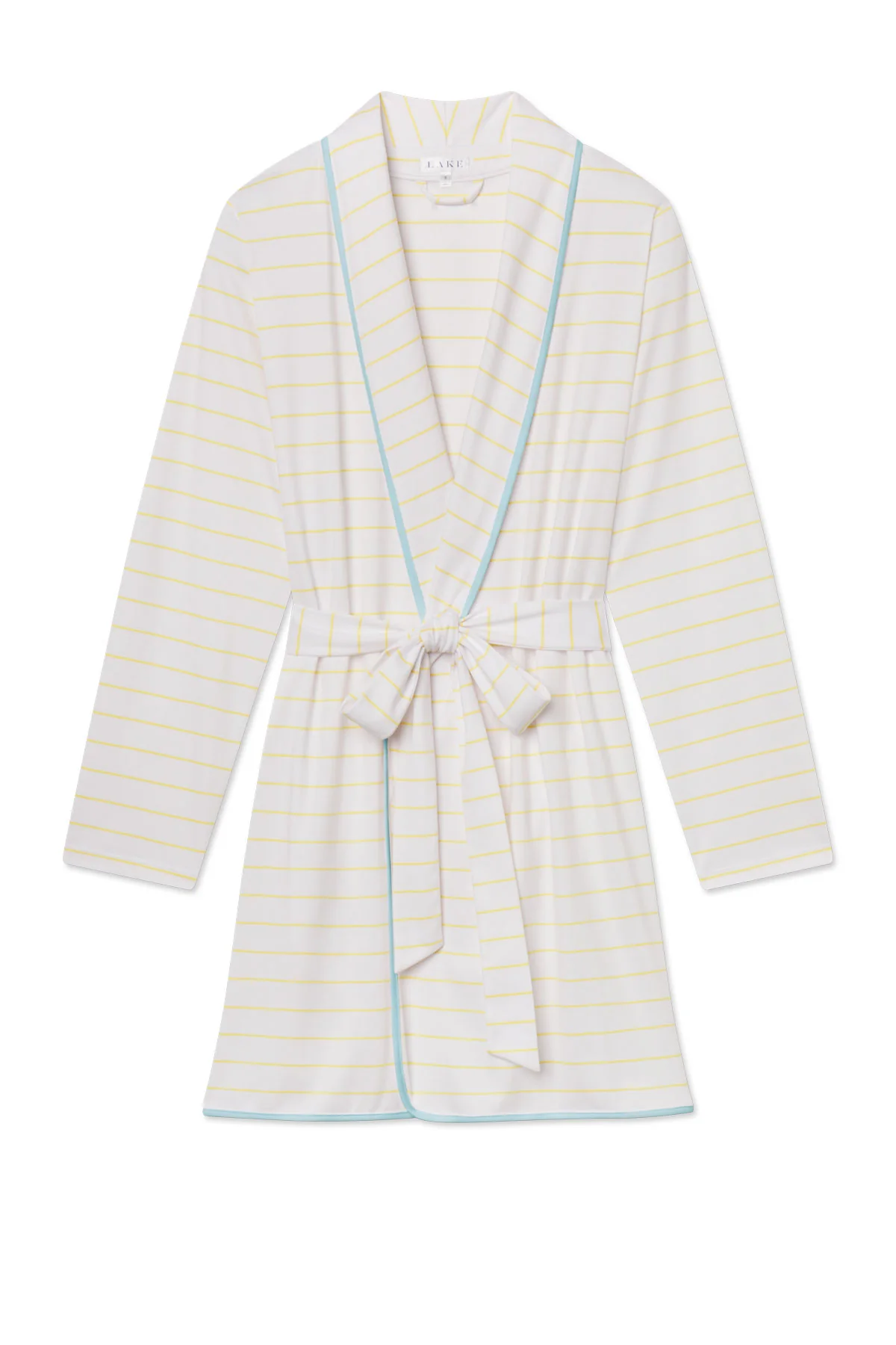 Pima Short Robe in Zest Boating Stripe